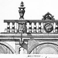Chapelle de Saint-Germain-en-Laye - Drawing, detail of balustrade