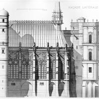 Chapelle de Saint-Germain-en-Laye - Drawing, south elevation