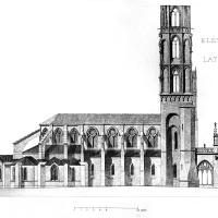 Église Notre-Dame de Saint-Père-sous-Vézelay - Longitudinal elevation
