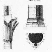 Cathédrale Notre-Dame de Sées - Details of bases and capitals of nave piers