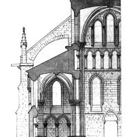 Église Notre-Dame-de-l’Assomption de Taverny - Drawing, transverse section