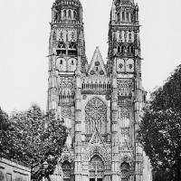 Cathédrale Saint-Gatien de Tours - Exterior, west facade elevation