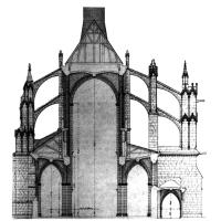 Église de la Trinité de Vendôme - Transverse section