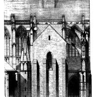 Église de la Trinité de Vendôme - Longitudinal elevation