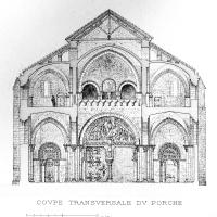 Église Sainte-Marie-Madeleine de Vézelay - Transverse section of the narthex