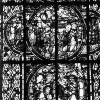 Cathédrale Saint-Maurice d'Angers - Interior, death and funeral of the virgin window