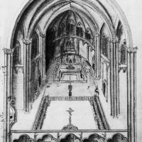 Cathédrale Saint-Maurice d'Angers - Drawing of the choir before 1699