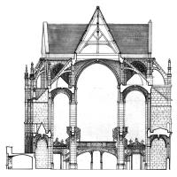 Église Saint-Etienne du Mont - Drawing, transverse section