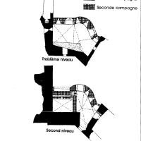 Château de Gisors - Tower plans and sections