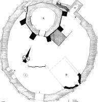 Château de Gisors - Plan of the castle area on the mound