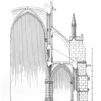 Église Notre-Dame de l'Epine - Drawing, transverse section