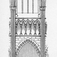 Église Notre-Dame de l'Epine - Drawing, longitudinal elevation