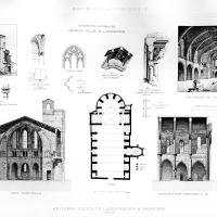 Église Sainte-Marie-de-Lamourguier de Narbonne - Drawings, section, elevation, plan and perspectival renderings