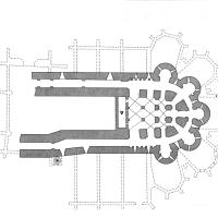 Collégiale Saint-Aignan d'Orléans - Floorplan of crypt