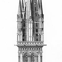 Cathédrale Saint-Paul-Aurélien de Saint-Pol-de-Léon - Drawing, tower