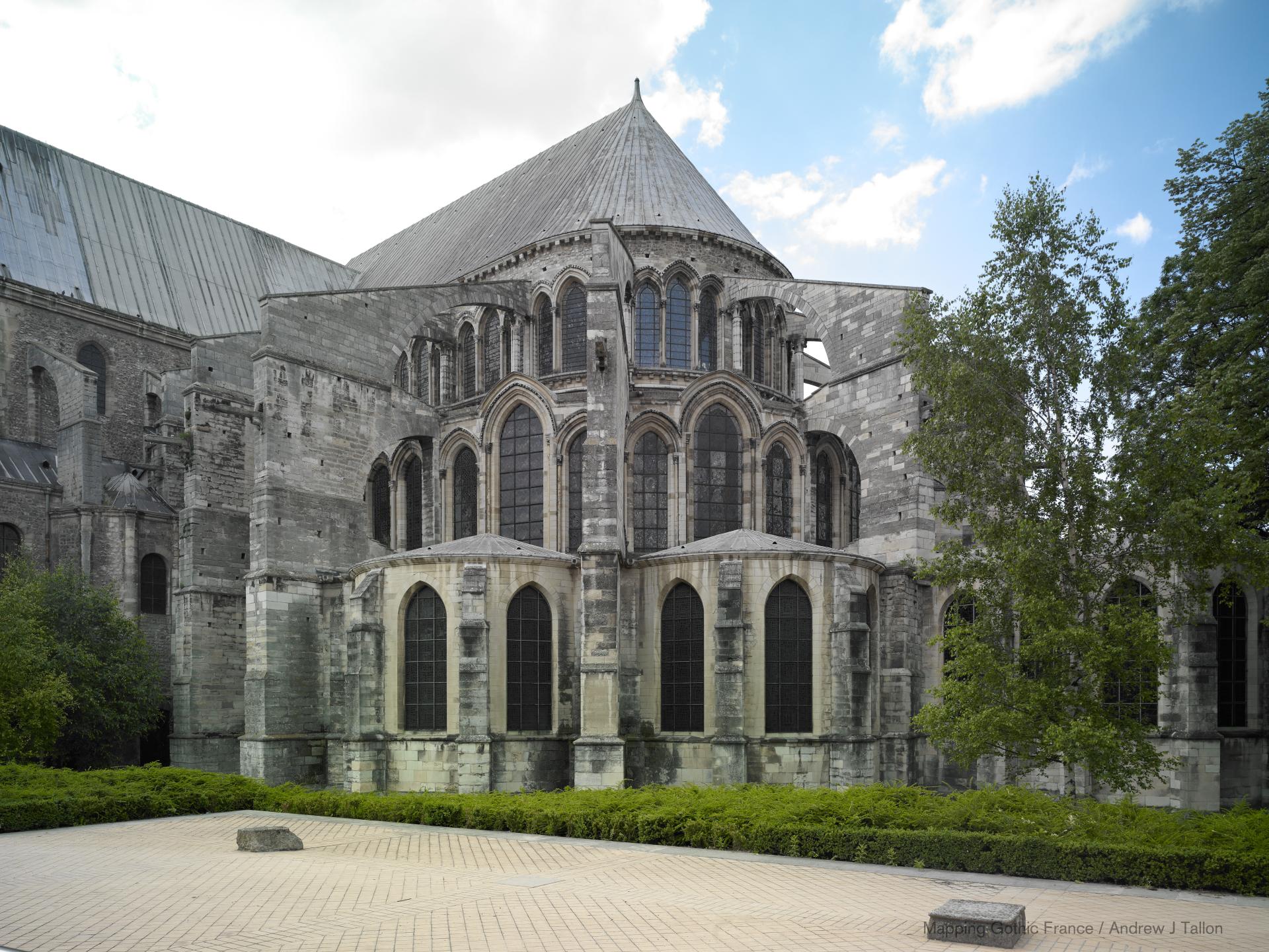 Basilique Saint-Remi de Reims - Exterior, southeast chevet elevation