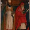 Saints Augustine and Jerome - St. Jerome and St. Augustine by Girolamo da Santacroce