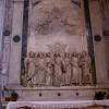 San Giovanni Crisostomo - detail: side altar with sculptural relief depicting Coronation of Virgin by Tullio Lombardo