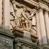 Santa Maria del Giglio - detail: sculpture of Antonio Barbaro, facade